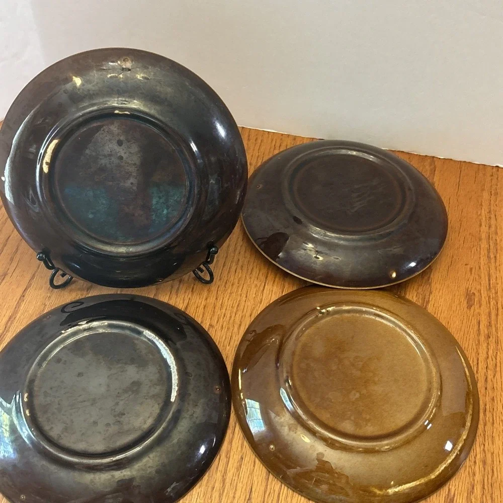 Vintage Cannonsburg Like Pottery‎ Brown Drip Glaze 7